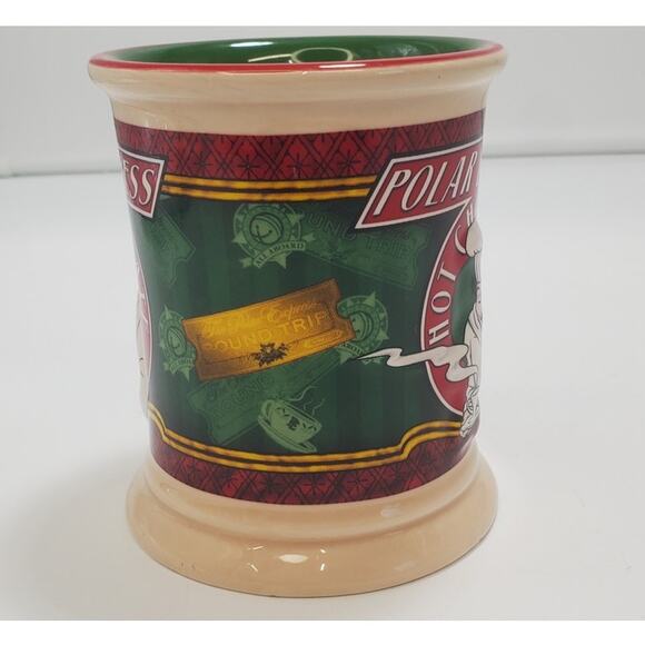 Polar Express 3D Embossed Heavy Hot Chocolate Coffee Cup Mug 12 oz, PRE-OWNED - Picture 2 of 7